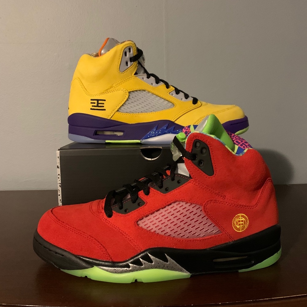 Jordan 5’s “what the” Sz 9.5 bnib!